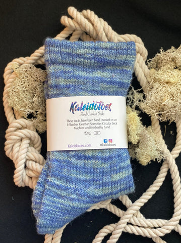 Blue Suede Shoes - Socks-Kaleidotoes