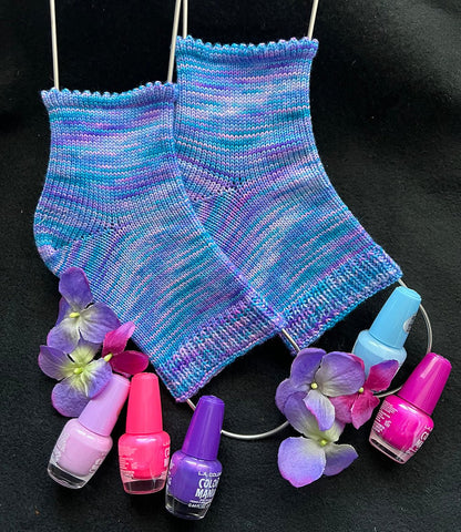 CSM Picot Pedicure Socks Pattern - Pattern-Kaleidotoes