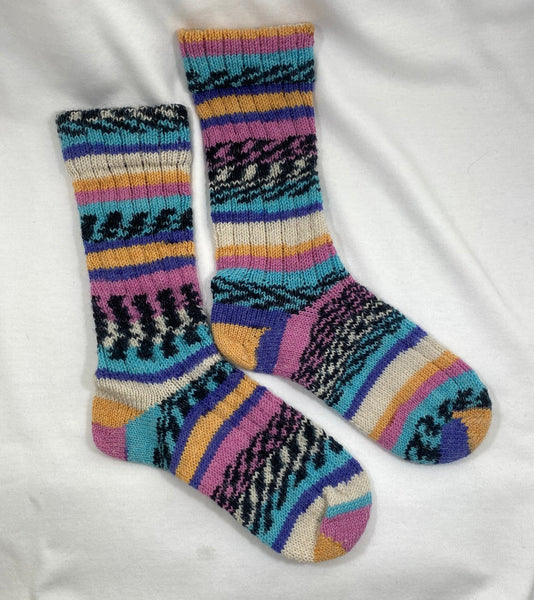 Happy Geometry - Socks-Kaleidotoes
