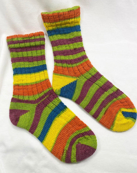 Tye Dye Stripe - Socks-Kaleidotoes